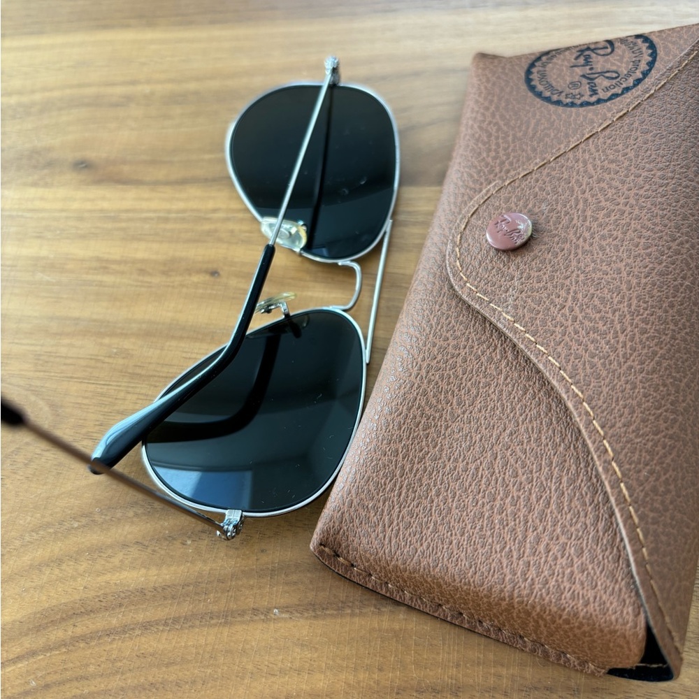 🔥Authentic Ray-Ban Classic Silver Aviator Sunglasses W3275 - Picture 10 of 10